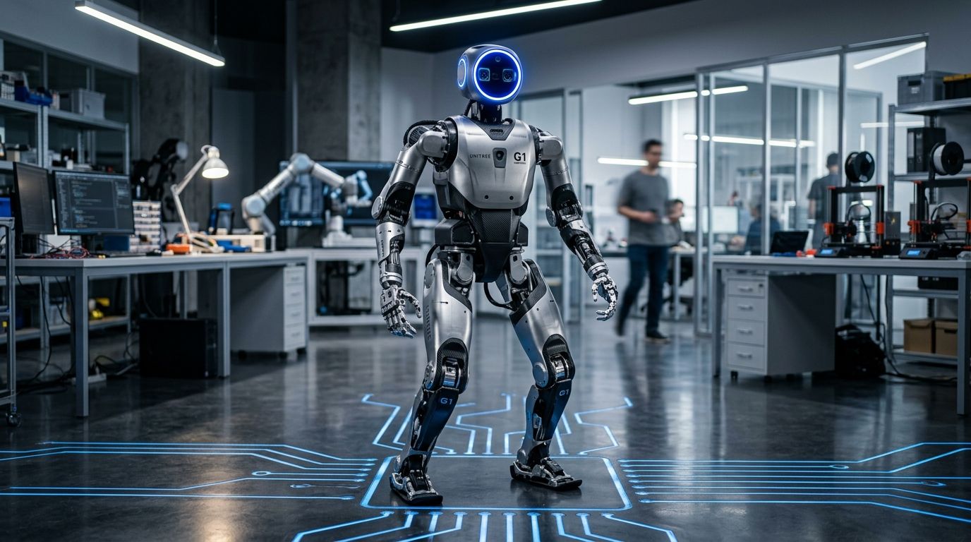 Unitree G1 humanoid robot (illustrative render)